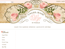 Tablet Screenshot of allurewigs.com